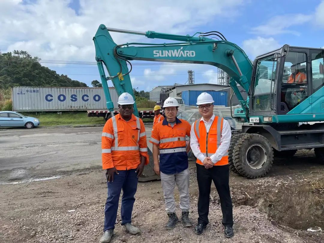 “山河绿”迈向南太平洋岛,山河智能轮挖助力斐济基础设施建设