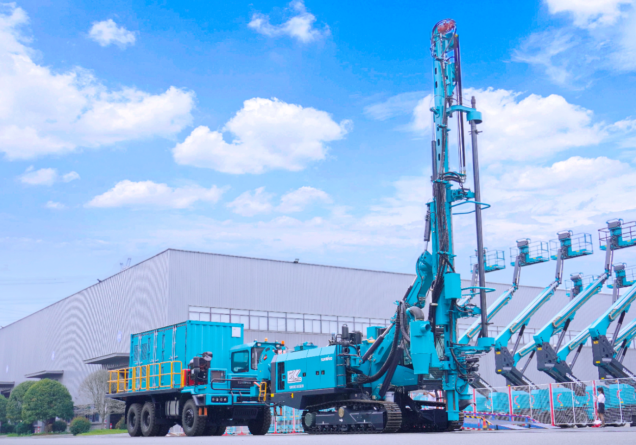 山河智能SWDE165EB电动潜孔钻机重磅下线，开启绿色钻爆新时代